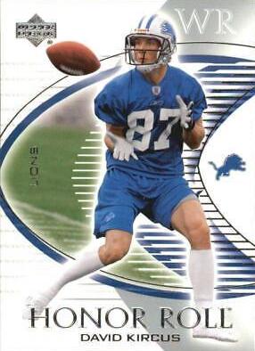 David Kircus #6 Football Cards 2003 Upper Deck Honor Roll