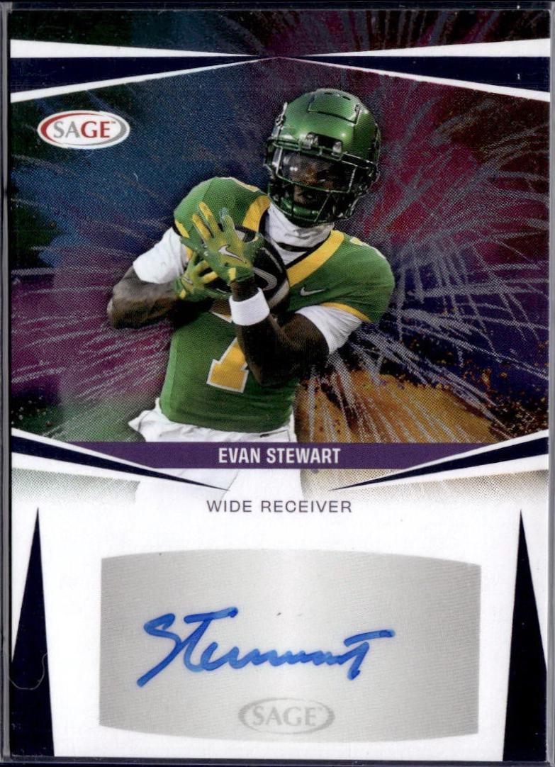 Evan Stewart #A-ES 2025 Sage Hit Autograph Football