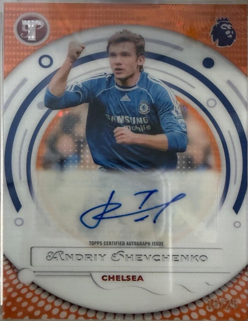 Andriy Shevchenko #PA-AS 2025 Topps Pristine Premier League Autograph