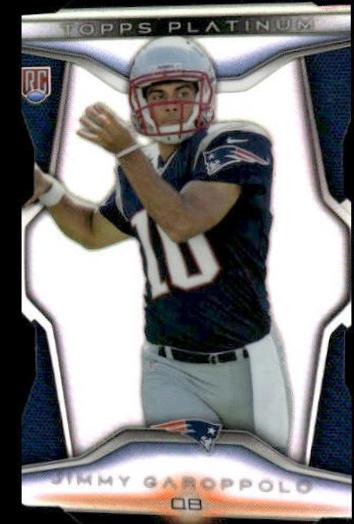 Jimmy Garoppolo #PDC-JG Football Cards 2014 Topps Platinum Rookie Die Cut