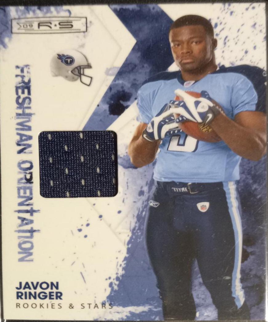Javon Ringer #13 Football Cards 2009 Panini Donruss Rookies & Stars Freshman Orientation Jersey