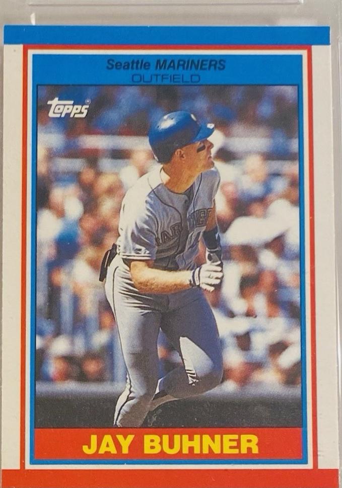 Jay buhner #10 Baseball Cards 1989 Topps American Baseball