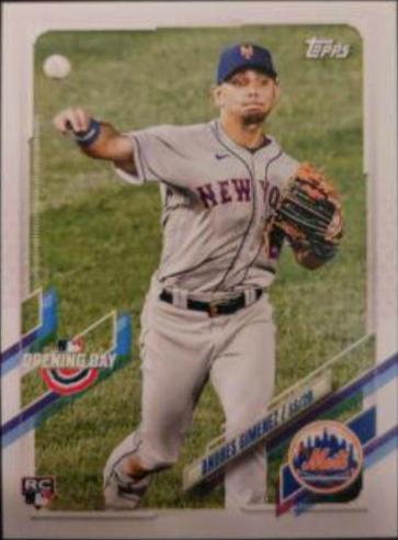 Andres Gimenez #53 Baseball Cards 2021 Topps Opening Day