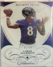 Lamar Jackson #6 Football Cards 2019 Panini Flawless