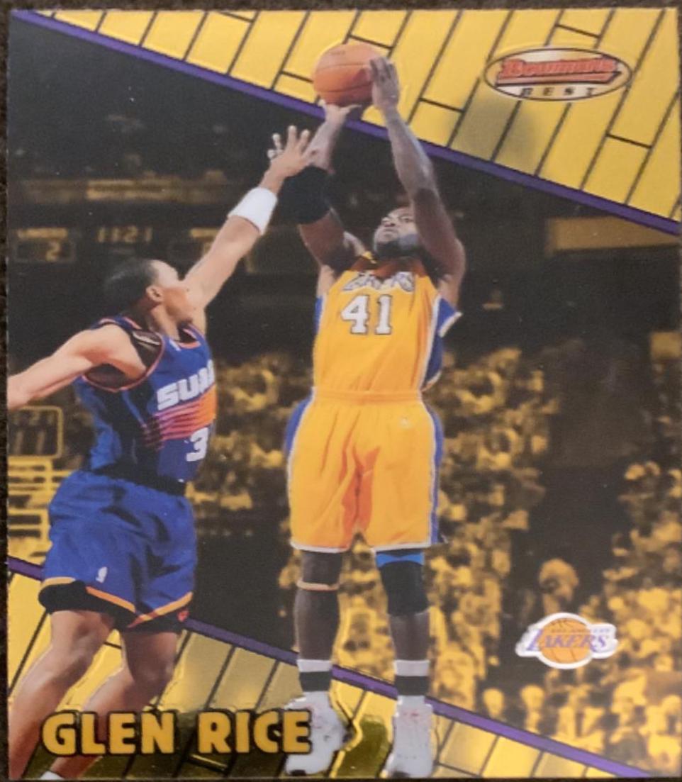 Glen Rice #39 Basketball Cards 1999 Bowman's Best