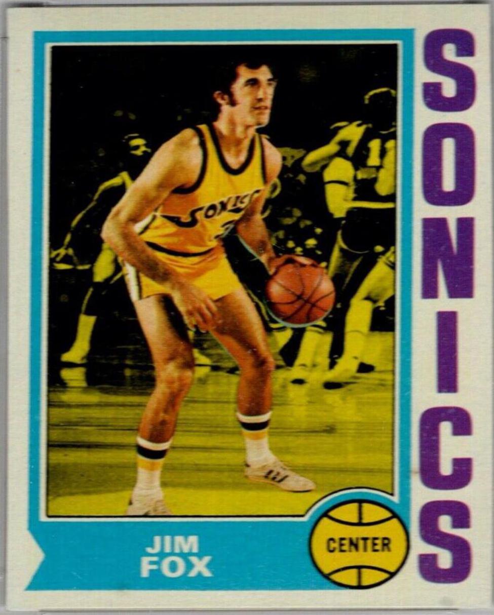 Jim Fox #34 Basketball Cards 1974 Topps