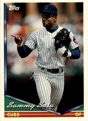 Sammy Sosa #725 Baseball Cards 1994 Topps