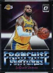 LeBron James #6 Basketball Cards 2018 Panini Donruss Optic Franchise Features