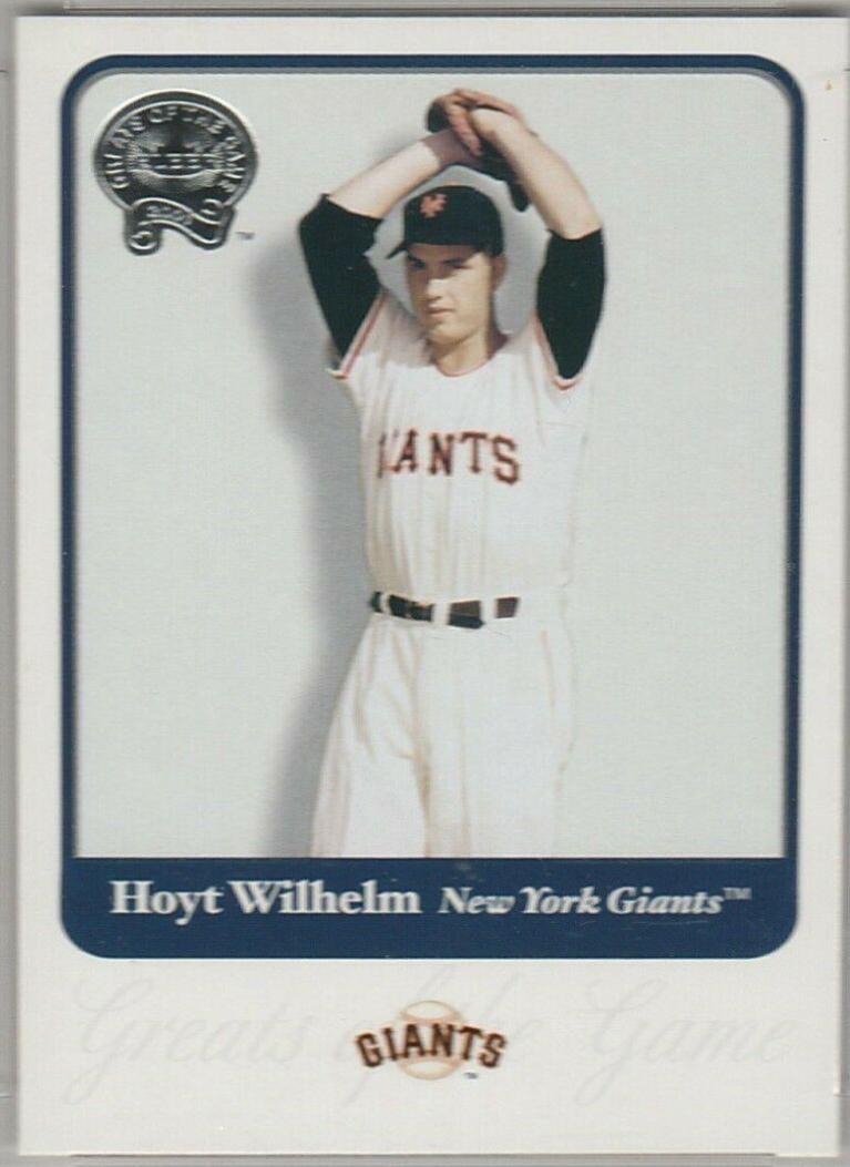 Hoyt Wilhelm #69 2001 Fleer Greats Baseball