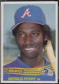 Gerald Perry #263 Baseball Cards 1984 Donruss