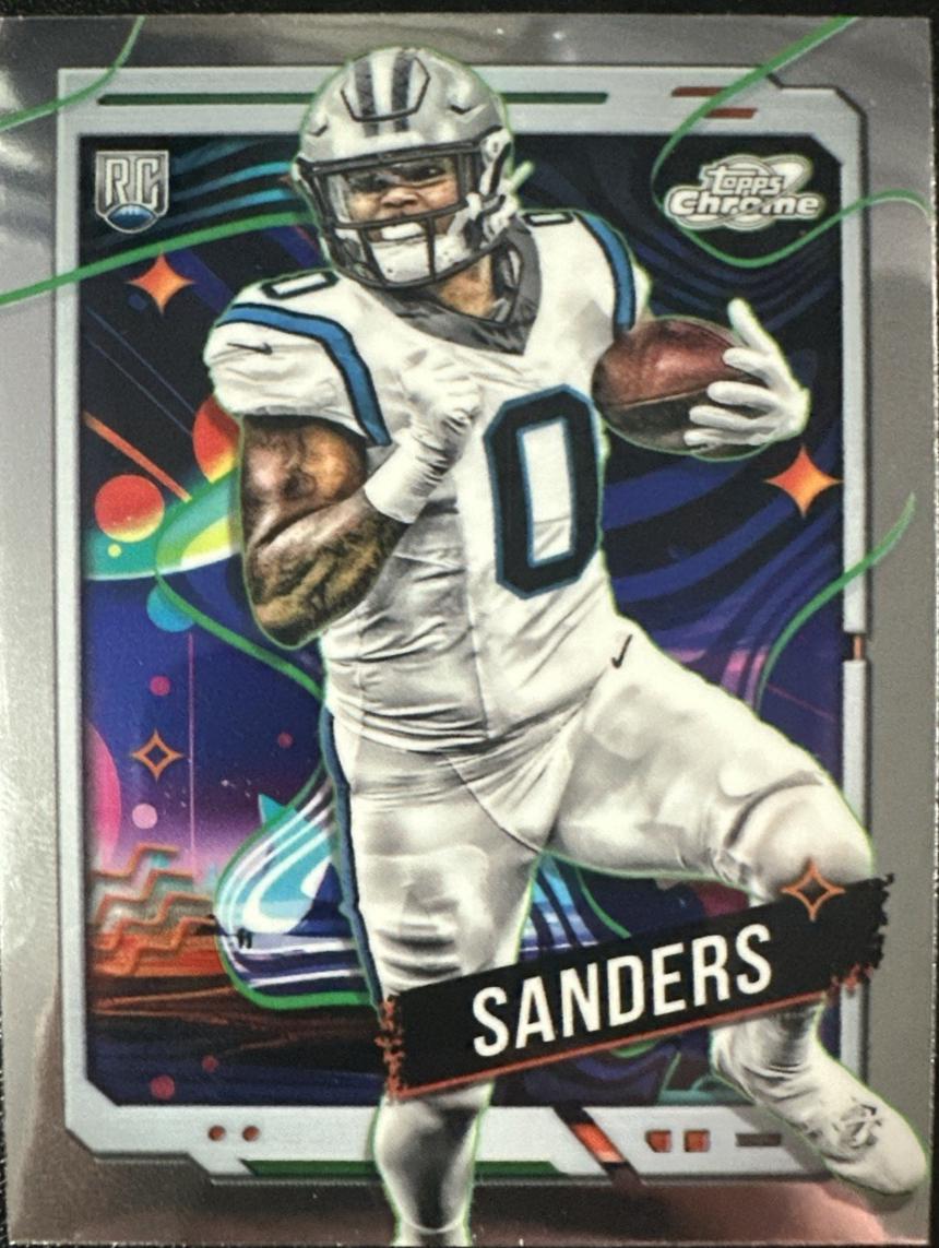 Ja'Tavion Sanders #117 Football Cards 2024 Topps Cosmic Chrome