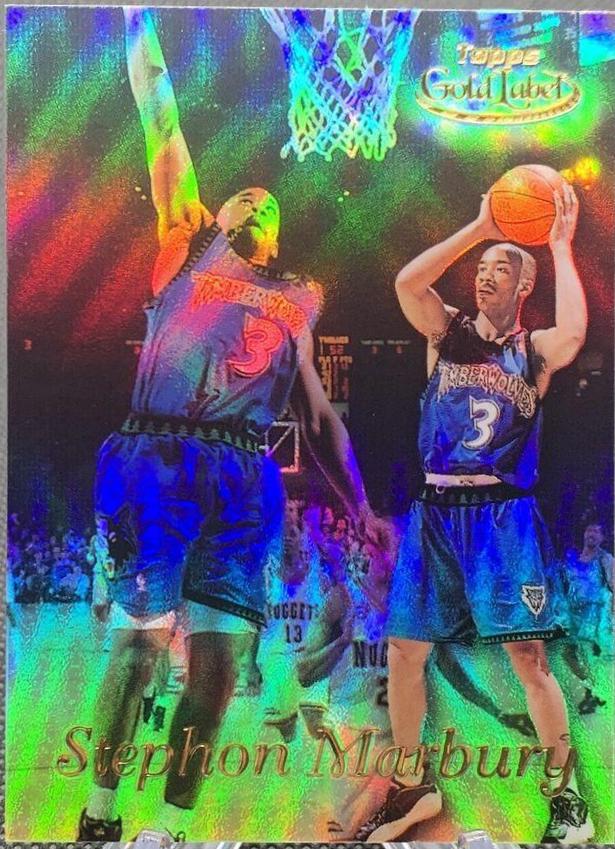 Stephon Marbury #8 Basketball Cards 1999 Topps Gold Label