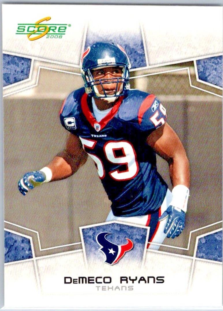 DeMeco Ryans #123 2008 Panini Score Football
