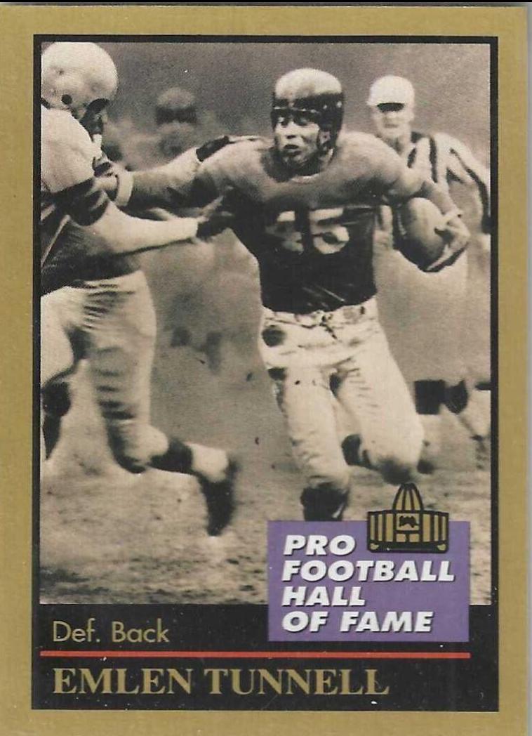 Emlen Tunnell #141 1991 Enor Pro HOF Football