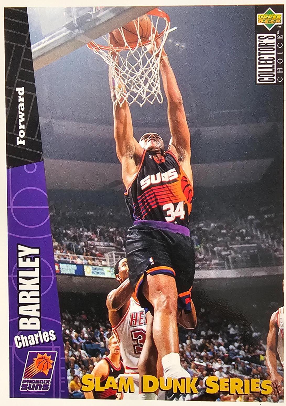 Charles Barkley #27 Basketball Cards 1996 Collector's Choice Slam Dunk Series