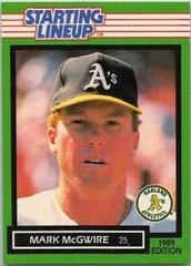 Mark McGwire Baseball Cards 1989 Kenner Starting Lineup Prices
