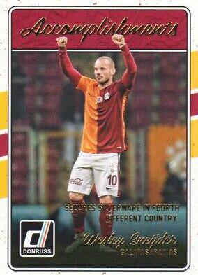 Wesley Sneijder #13 Soccer Cards 2016 Panini Donruss Accomplishments