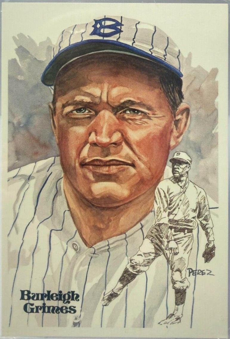 Burleigh Grimes #97 Baseball Cards 1981 Perez Steele HOF Postcard