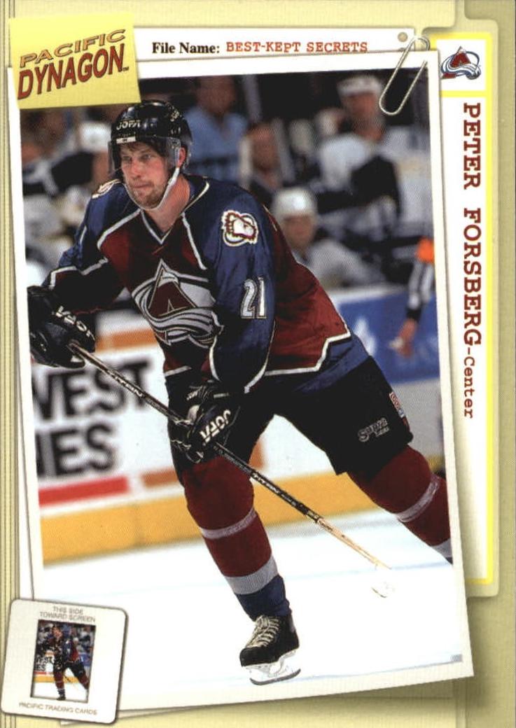 Peter Forsberg #24 1997 Pacific Dynagon Best Kept Secrets Hockey