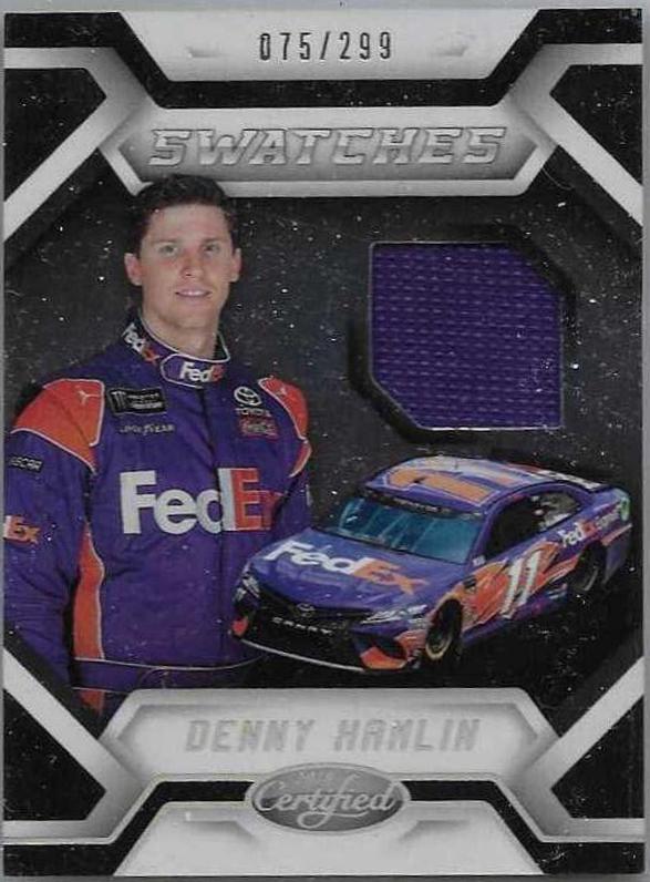 Denny Hamlin #CS-DH Racing Cards 2018 Panini Certified Racing Nascar Cup Swatches