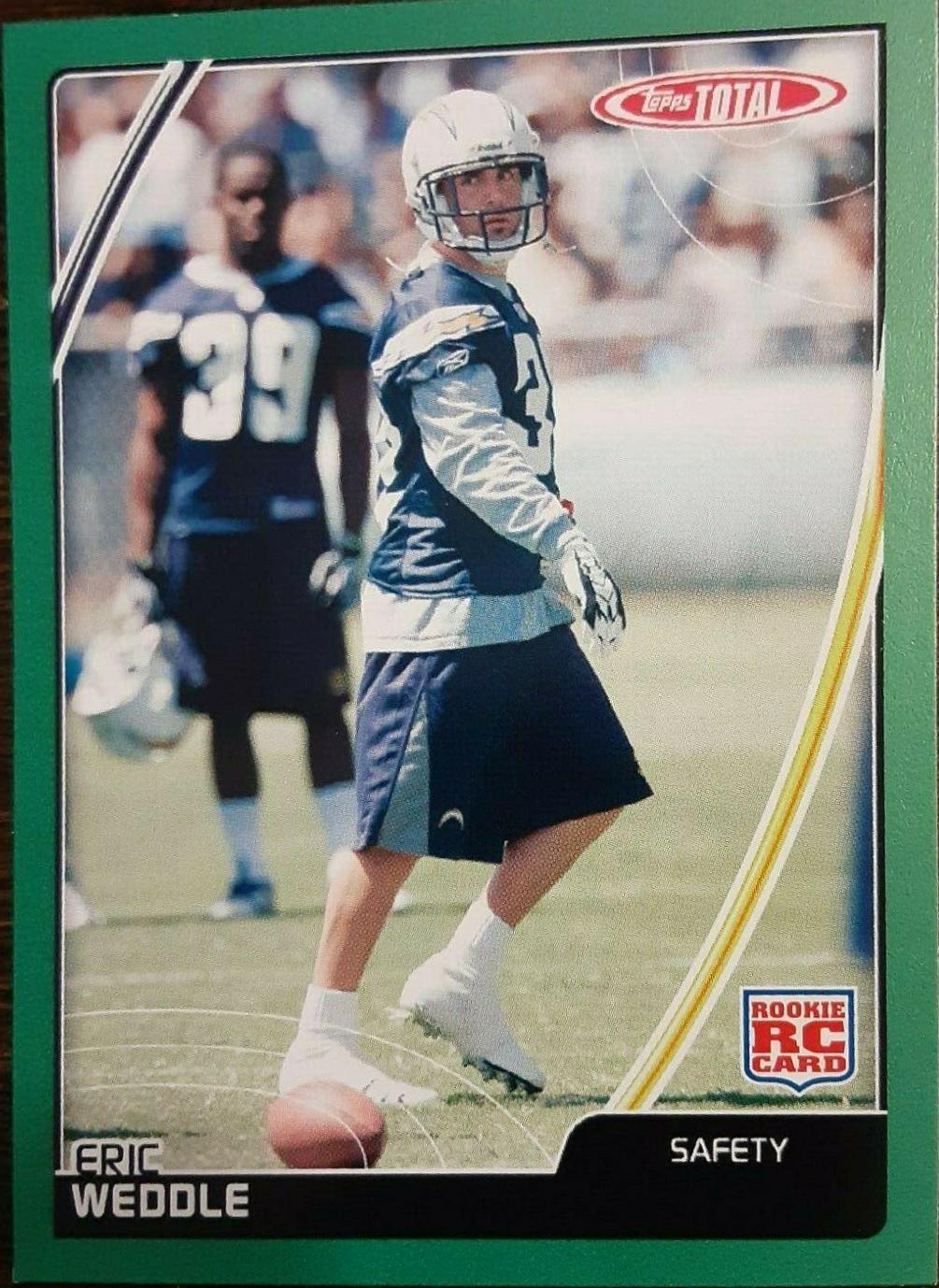 Eric Weddle #544 Football Cards 2007 Topps Total