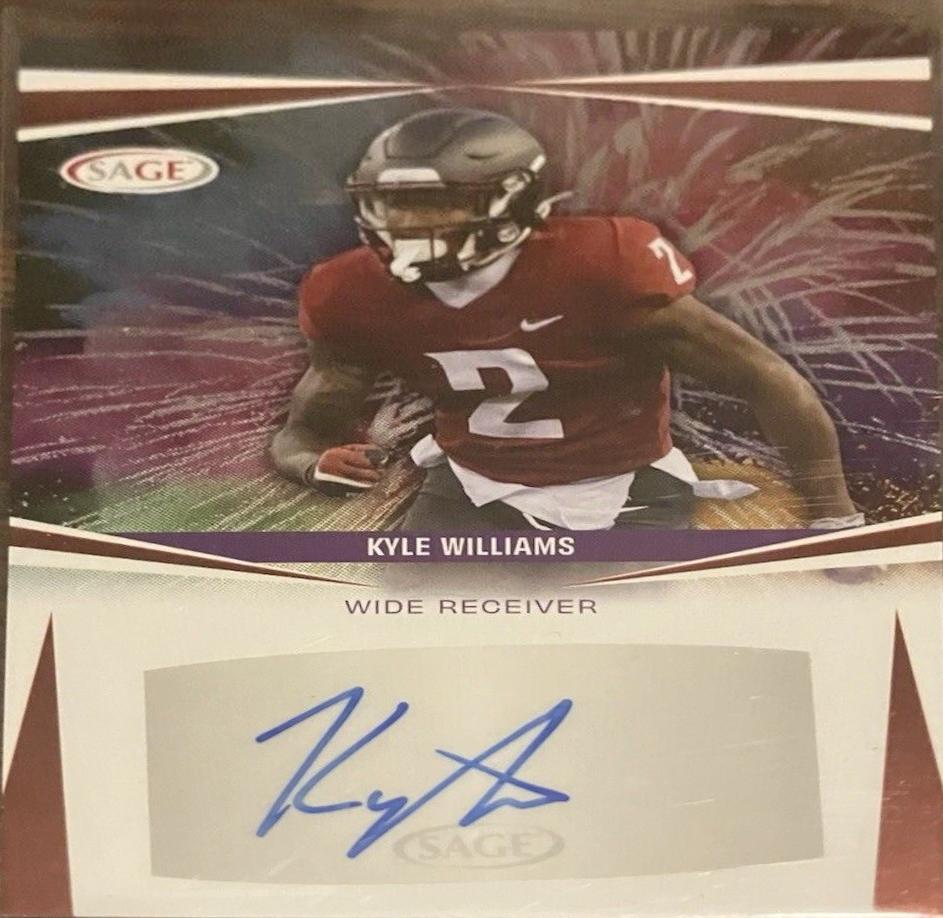 Kyle Williams #A-KW 2025 Sage Hit Autograph Football