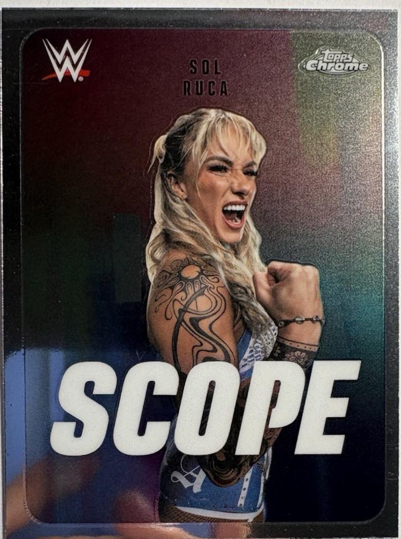 Sol Ruca Card Sol Ruca #SCO-17 Precios | 2026 Topps Chrome WWE Scope | Tarjetas de ...