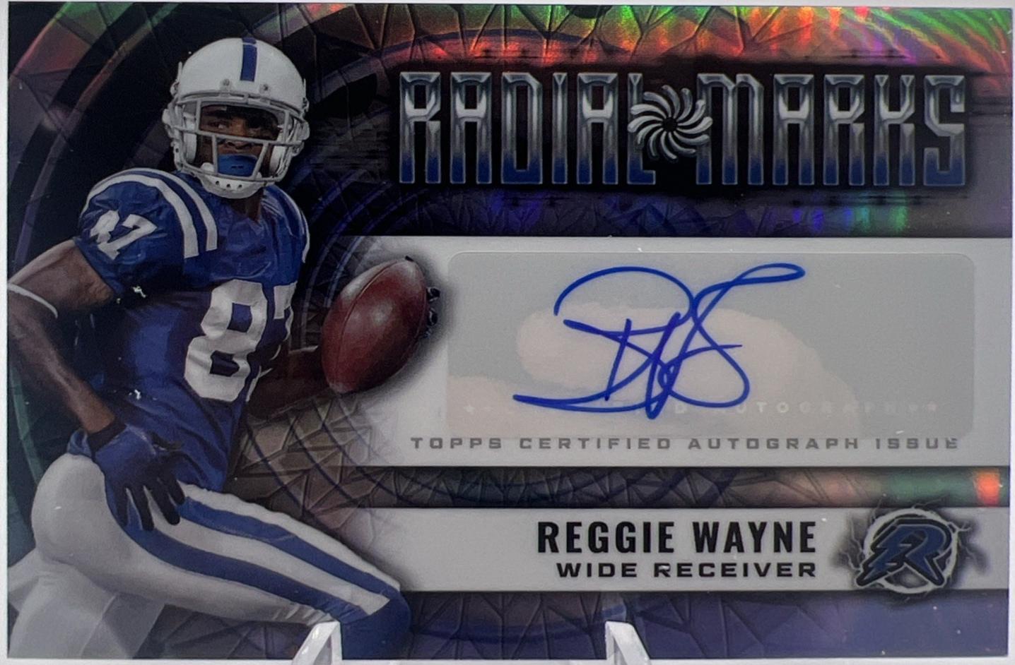 Reggie Wayne #RM-RW Prices | 2024 Topps Resurgence Radial Marks ...