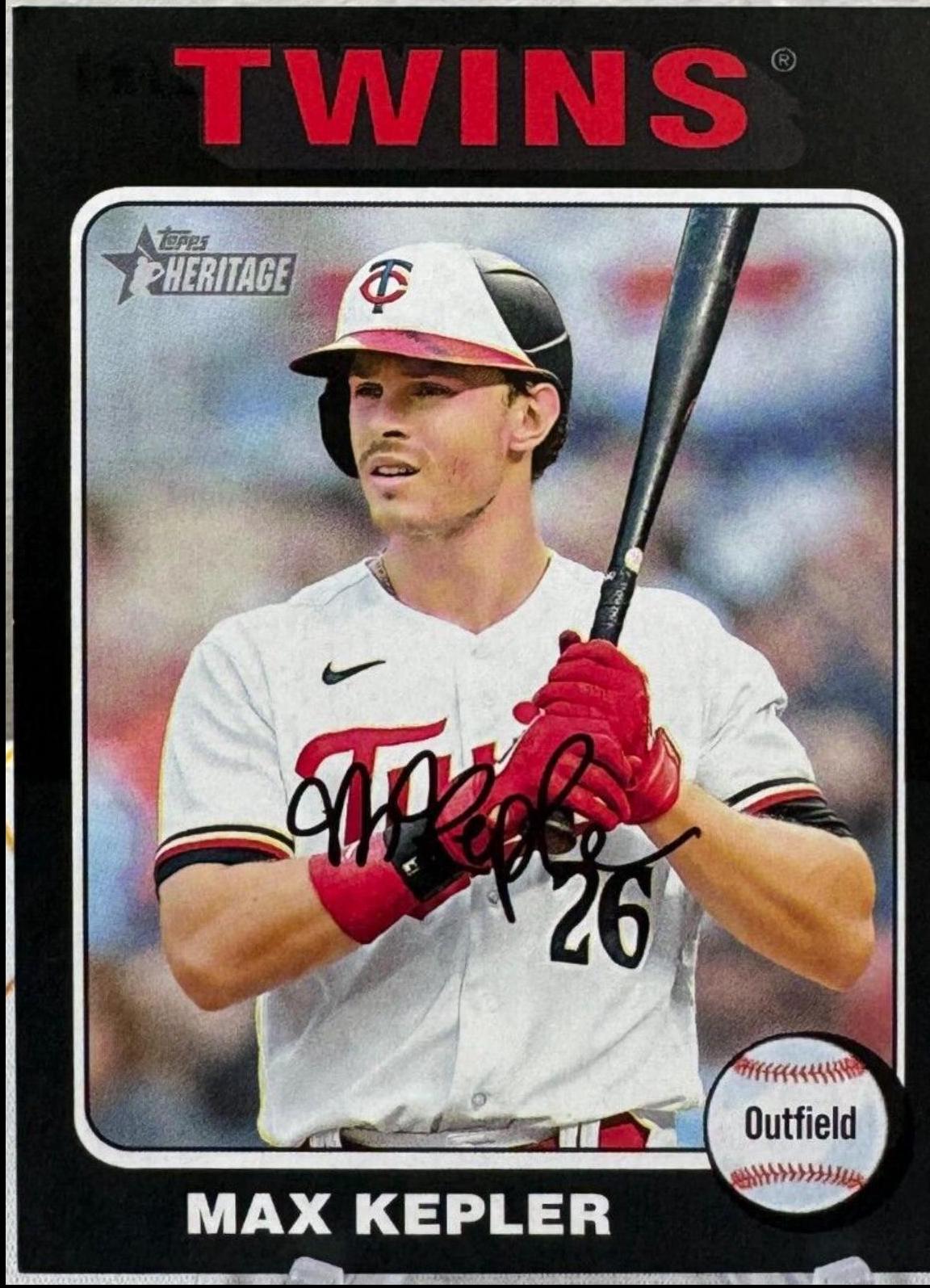 Max Kepler [Black] #476 Prices | 2024 Topps Heritage Mini | Baseball Cards