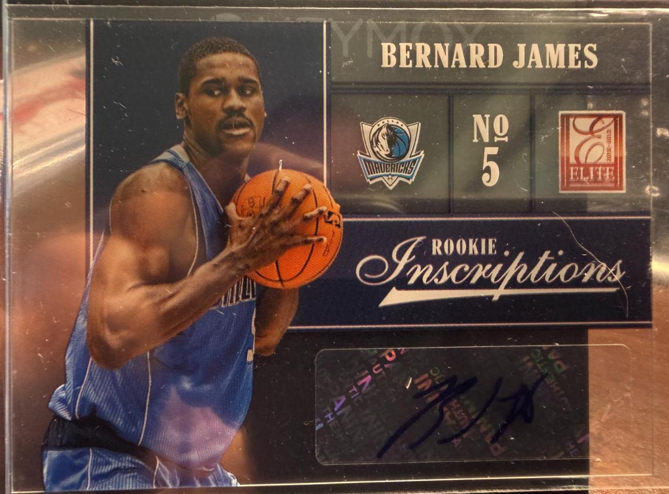 Bernard James #21 2012-13 Panini Elite Basketball Rookie Inscriptions