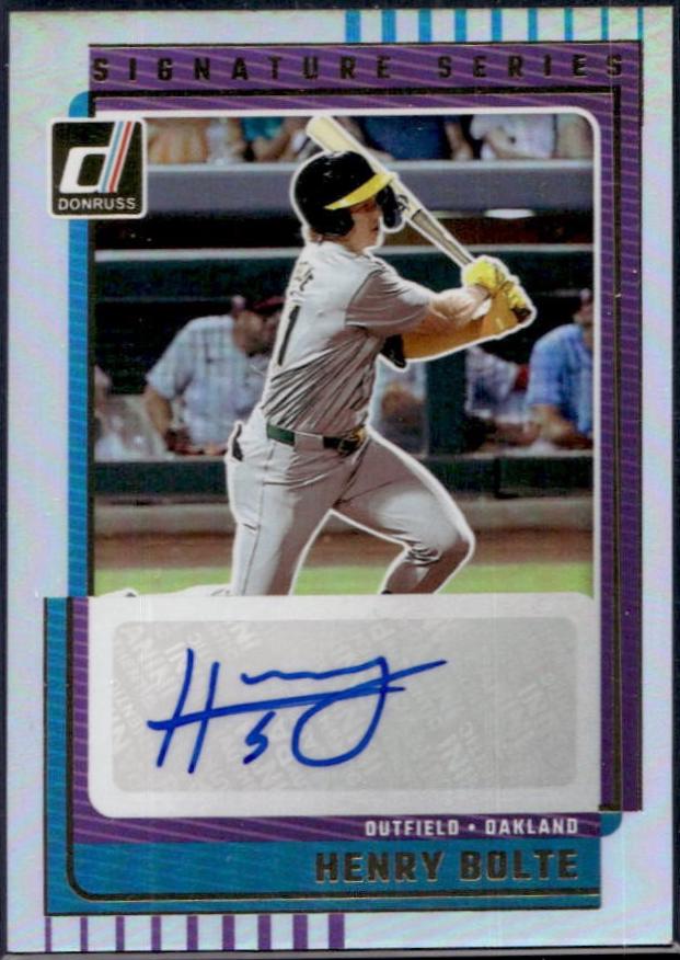 Henry Bolte #SG-HBT 2025 Donruss Baseball Signature Series