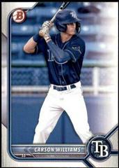 Carson Williams #BD-14 Baseball Cards 2022 Bowman Draft Prices