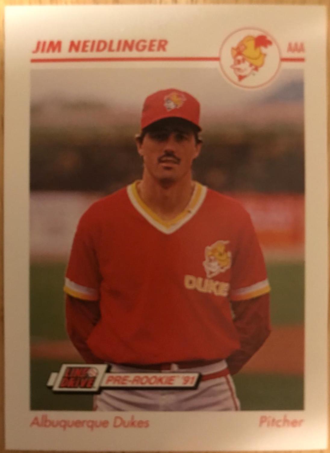 Jim Neidlinger #16 Baseball Cards 1991 Impel Line Drive