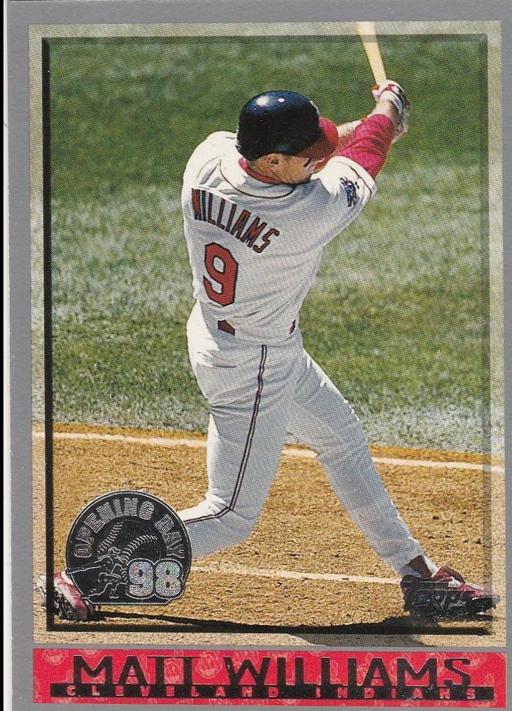 Matt Williams #10 Baseball Cards 1998 Topps Opening Day