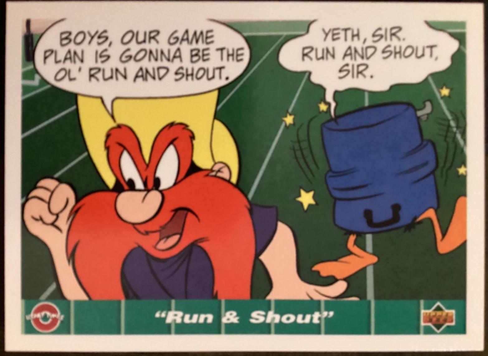 Run & Shout #41 Football Cards 1992 Upper Deck Comic Ball 4