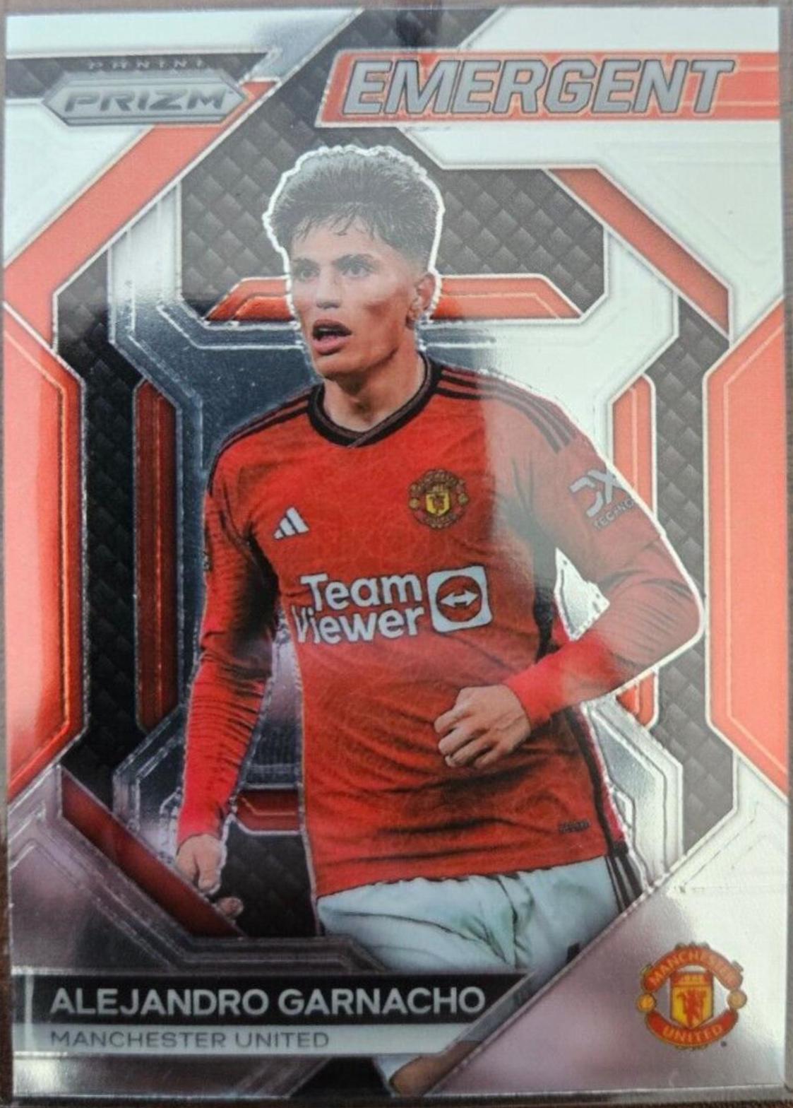 Alejandro Garnacho #4 Soccer Cards 2023 Panini Prizm Premier League Emergent