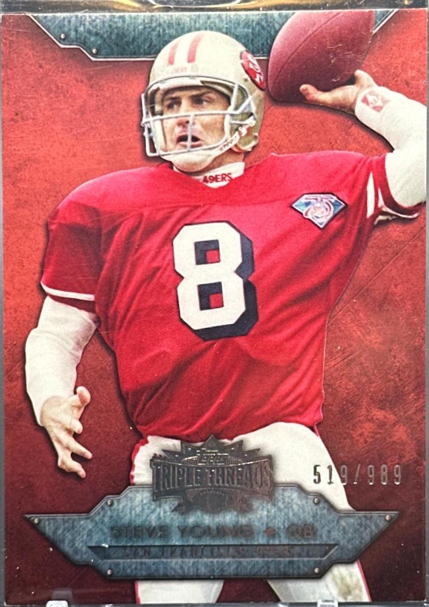 Steve Young #21 Football Cards 2012 Topps Triple Threads