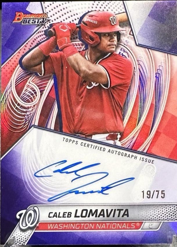 Caleb Lomavita [Purple Refractor] #B25-CL