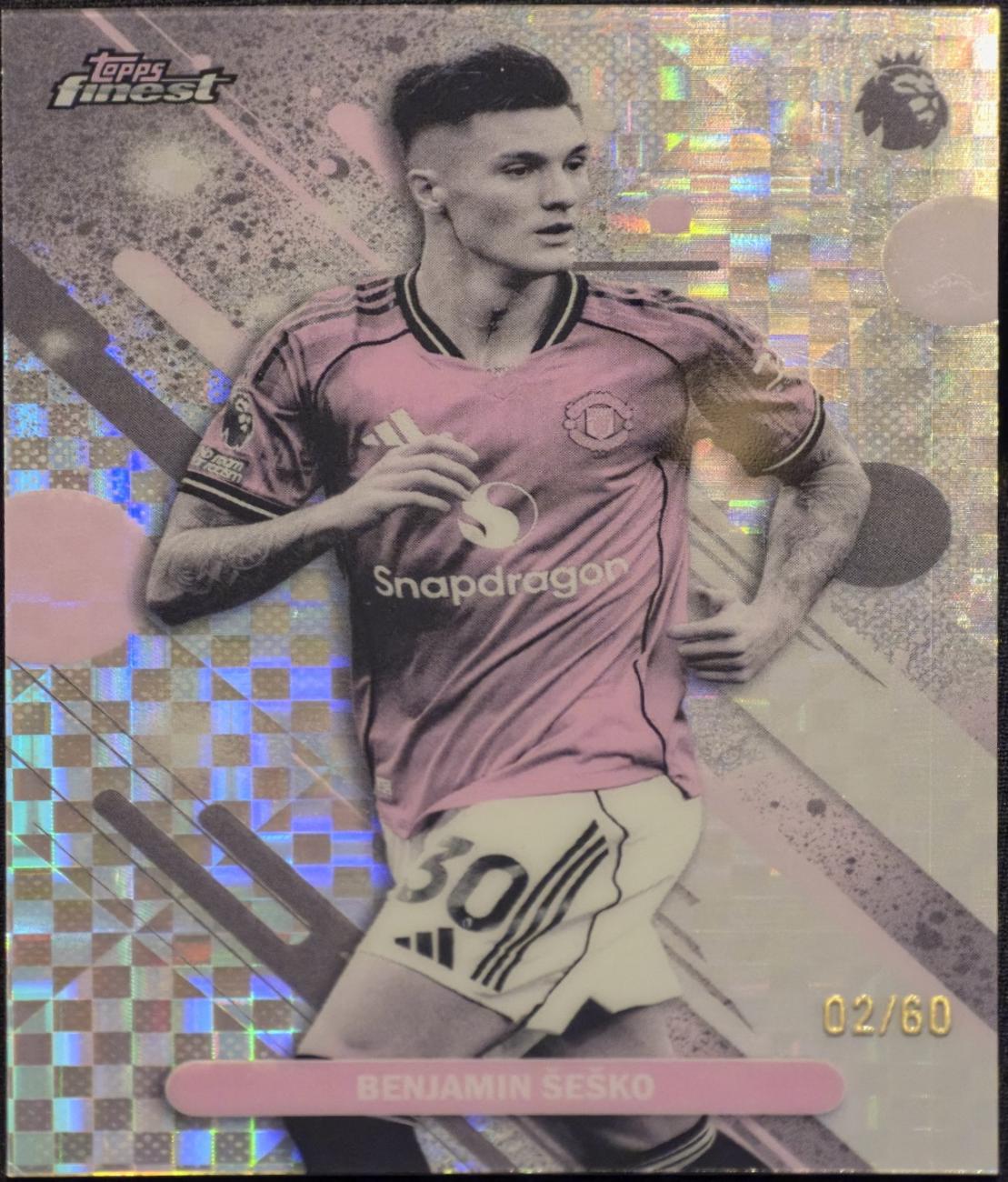 Benjamin Sesko [Pearl Checkerboard Refractor] #67 Prices | 2026 
