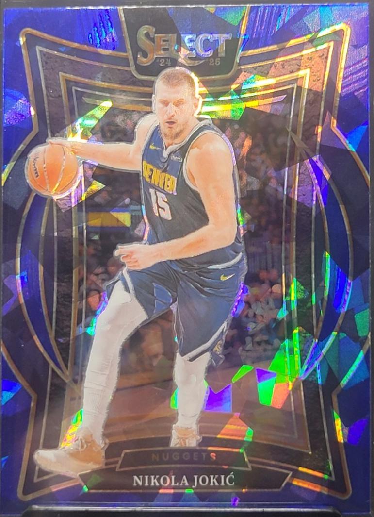 2024 Panini Select Nikola Jokic [Blue Cracked Ice Prizm] #14 card