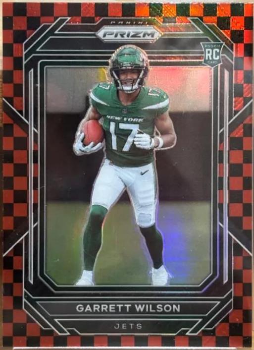 Garrett Wilson [Black Red Checker] #309