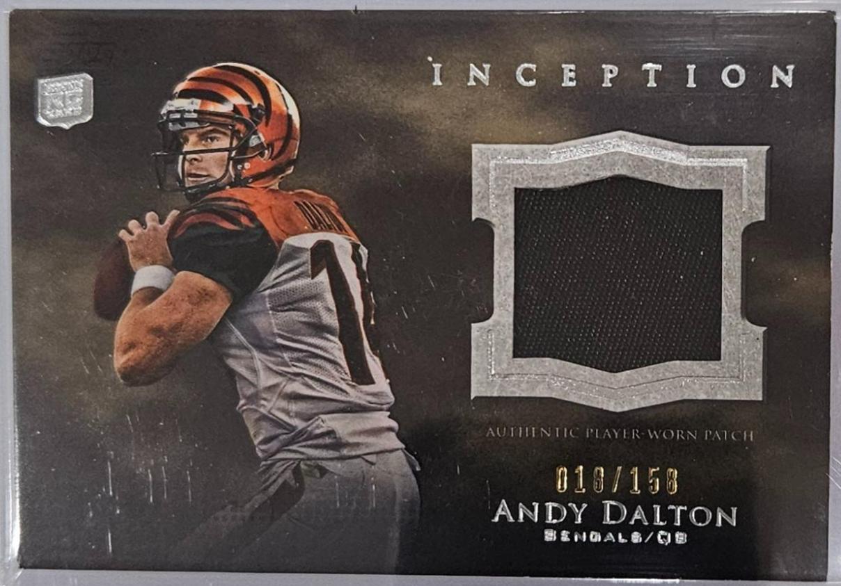 Andy Dalton #RP-AD Football Cards 2011 Topps Inception Rookie Patch