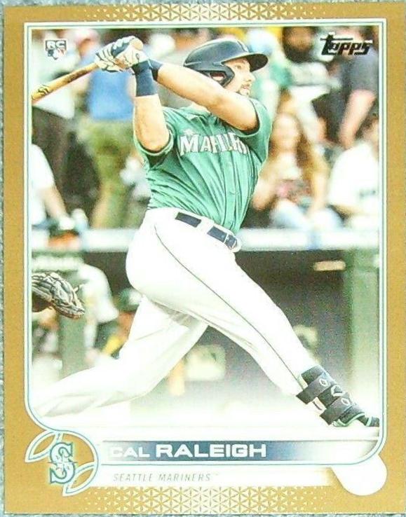 2022 Topps Cal Raleigh [Gold] #277 card