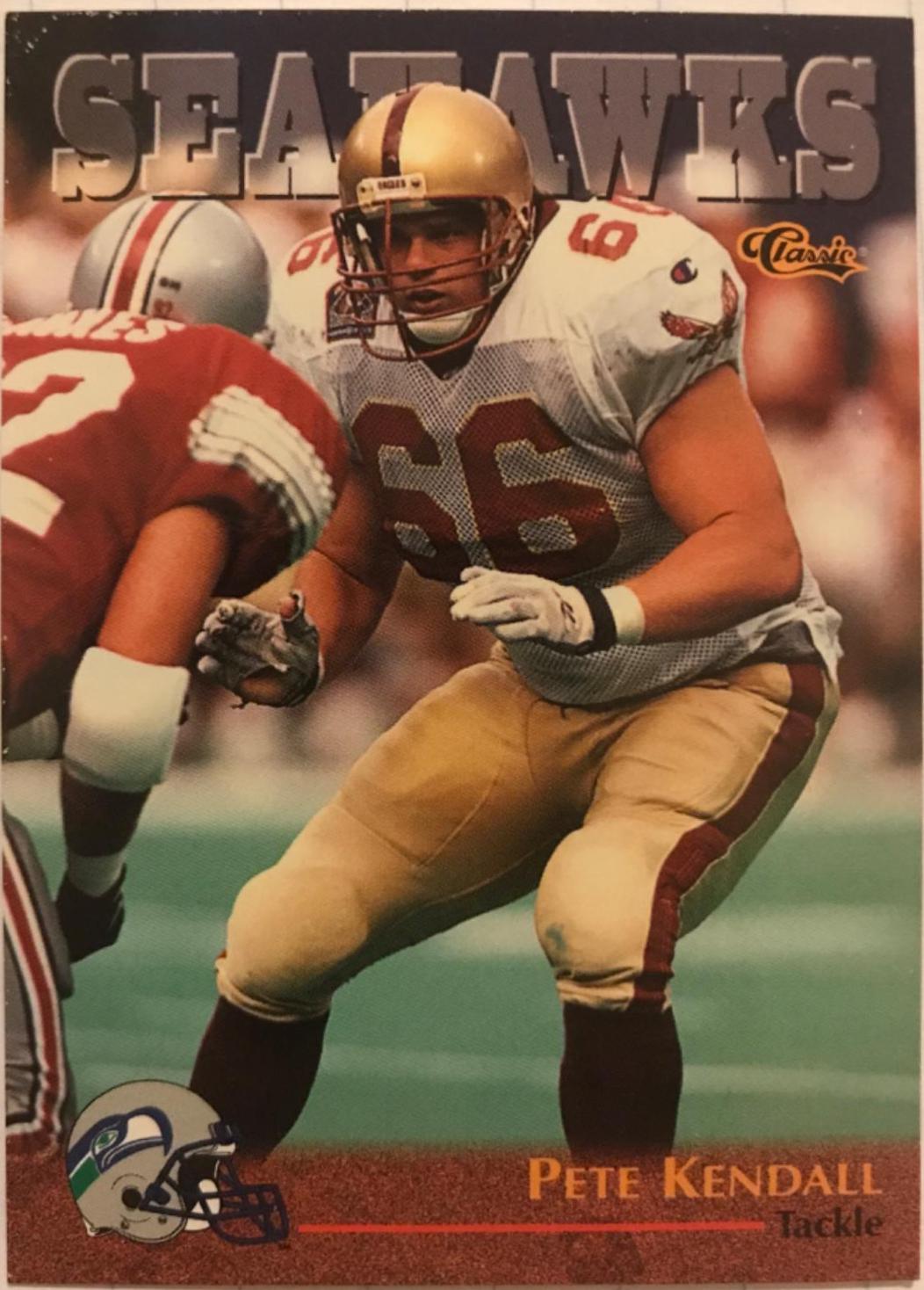 Pete Kendall #80 Football Cards 1996 Classic NFL Draft
