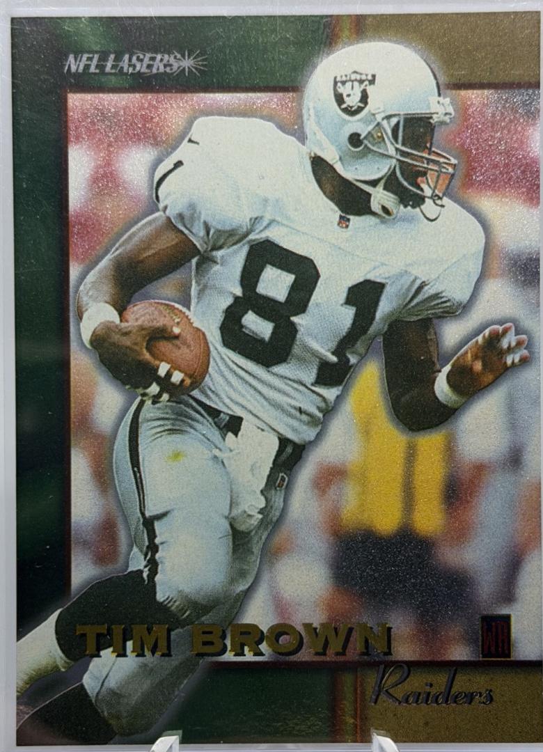 Tim Brown #55 1996 Panini Score Board NFL Lasers