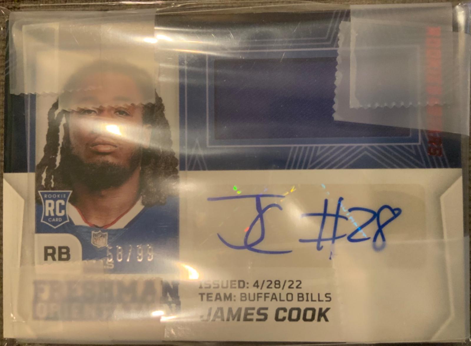 James Cook #FO-JC Football Cards 2022 Panini Rookies & Stars Freshman Orientation