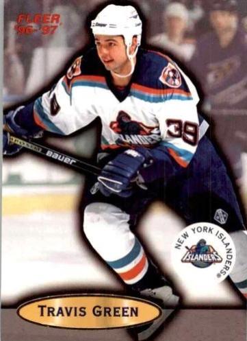 Travis Green #64 Hockey Cards 1996 Fleer
