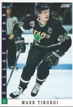 Mark Tinordi #53 Hockey Cards 1993 Score