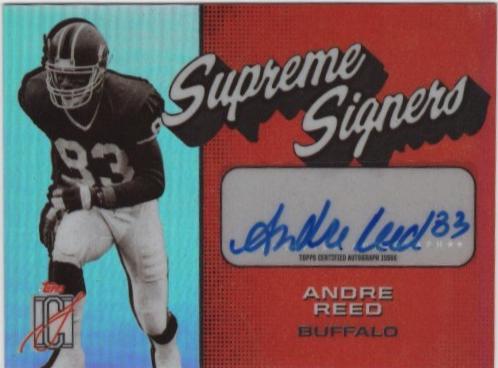 Andre Reed #SS-AR Football Cards 2024 Topps Signature Class Supreme Signers