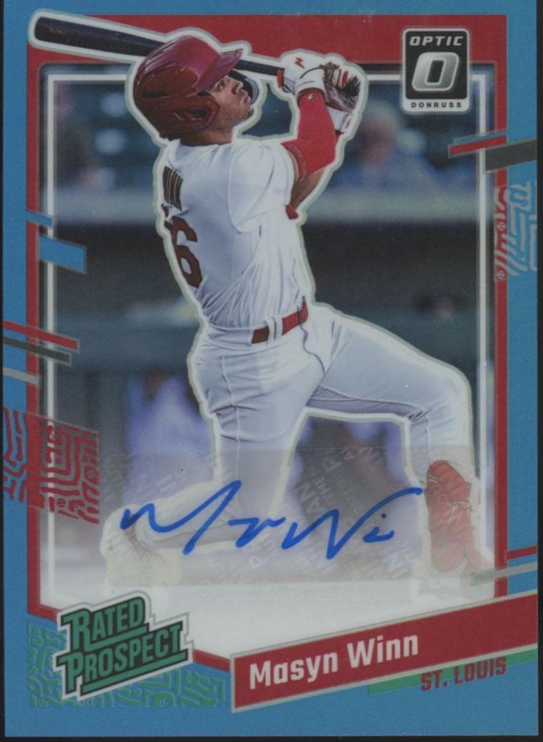 Masyn Winn #RPS-MW 2023 Panini Donruss Optic Rated Prospect Signatures Baseball